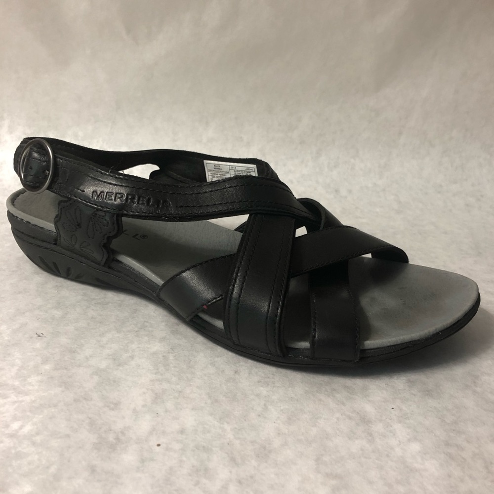 Merrell Sandals Womens Size 8 Bassoon Black Shoes
